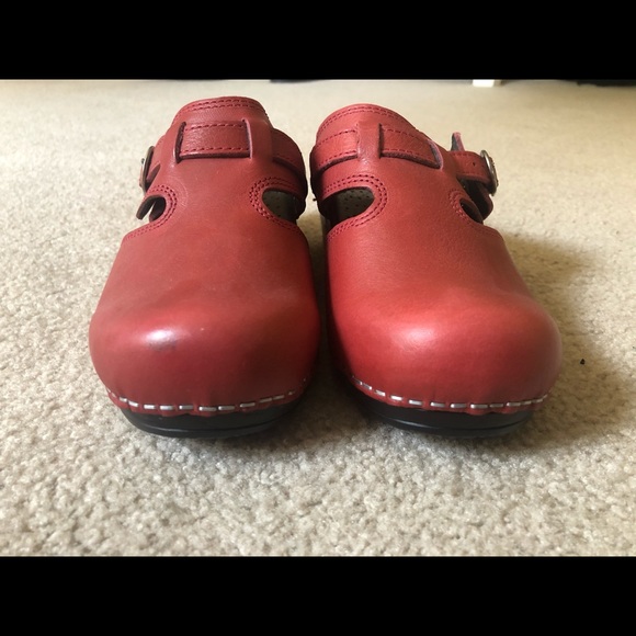 Sanita Red Clogs - Picture 4 of 5